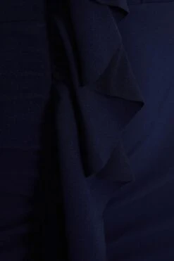 Curve Navy Diamante Strap Midi Dress -Glamourista 00100037963 ZS