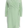 Curve Sage Wrap Mini Blazer Dress