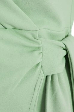 Curve Sage Wrap Mini Blazer Dress -Glamourista 00100037977 ZS