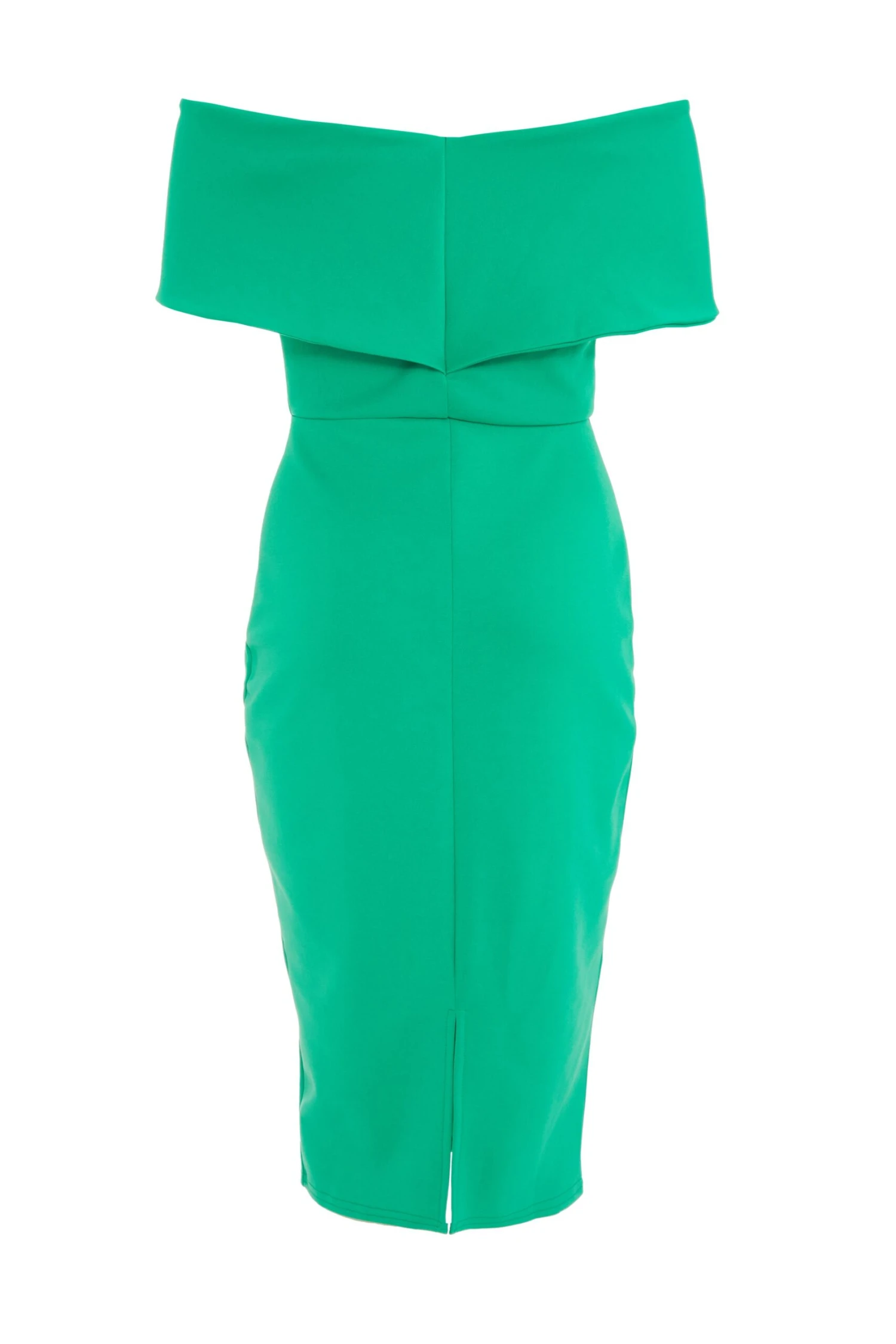 Green Bardot Bow Midi Dress 5 Green Bardot Bow Midi Dress - Image 5