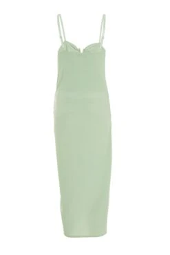 Sage Wrap Midi Dress -Glamourista 00100038063 ZB