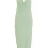 Sage Wrap Midi Dress