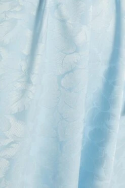 Light Blue Satin Jacquard Wrap Mini Dress -Glamourista 00100038105 ZS