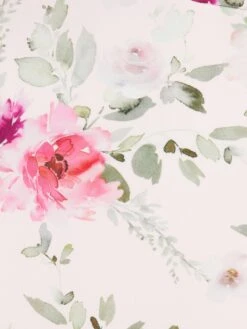 Light Pink Floral Bardot Midi Dress -Glamourista 00100038109 ZS