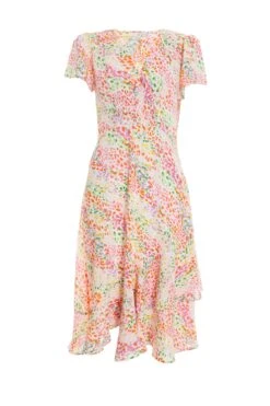 Petite Multicoloured Animal Print Midi Dress