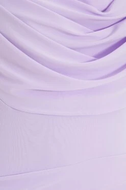Lilac Ruched Bodycon Mini Dress -Glamourista 00100038203 ZS