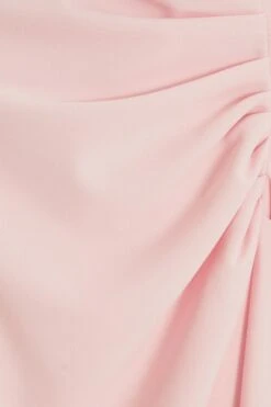 Pink Chain Ruched Midi Dress -Glamourista 00100038211 ZS