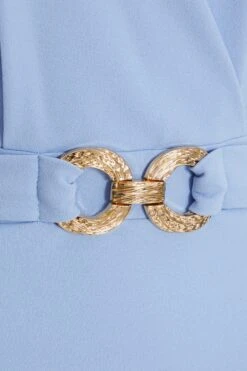 Light Blue Cap Sleeve Midi Dress 11 Light Blue Cap Sleeve Midi Dress -Glamourista 00100038248 ZS