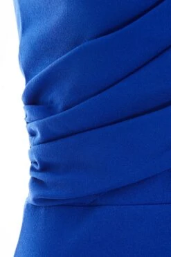 Royal Blue One Shoulder Bodycon Midi Dress -Glamourista 00100038306 ZS