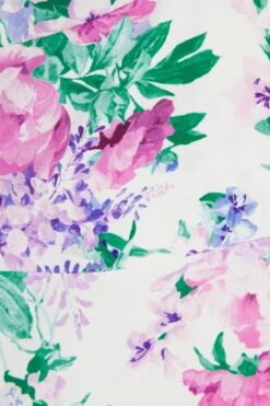 White Floral Split Maxi Dress -Glamourista 00100038341 ZS