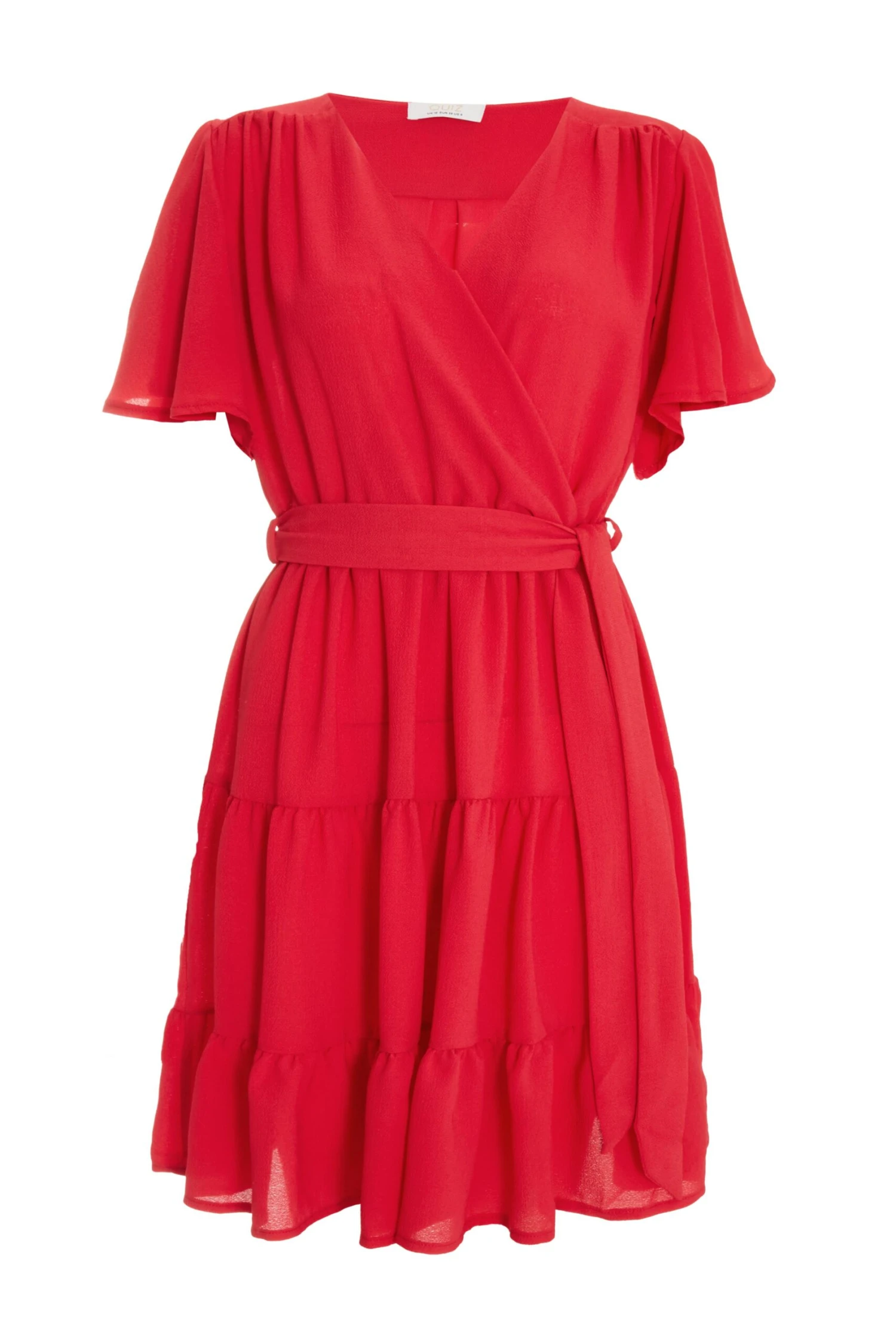 Red Wrap Skater Dress 1 Red Wrap Skater Dress