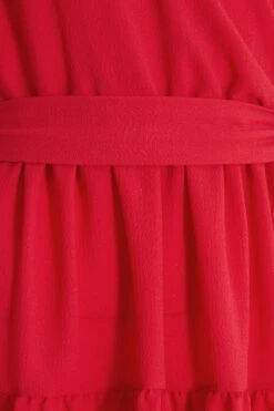 Red Wrap Skater Dress 11 Red Wrap Skater Dress -Glamourista 00100038347 ZS
