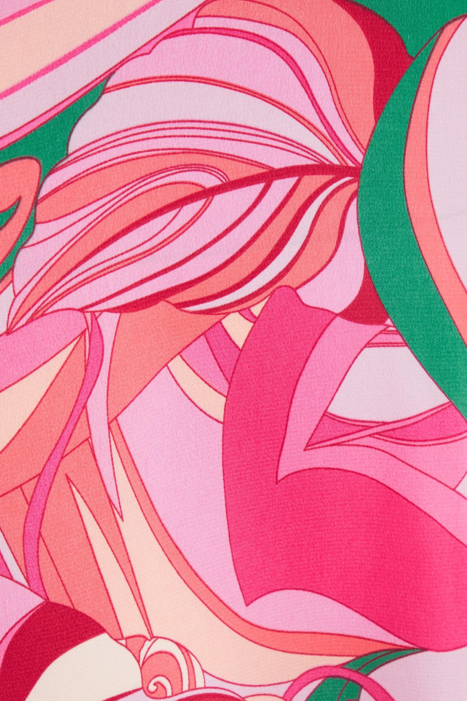 Pink Scarf Print Frill Midi Dress 6 Pink Scarf Print Frill Midi Dress - Image 6