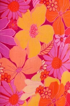 Pink Floral Skater Dress -Glamourista 00100038432 ZS