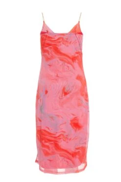 Petite Orange Tie Dye Midaxi Dress -Glamourista 00100038442 ZB