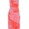 Petite Orange Tie Dye Midaxi Dress
