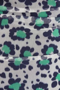 Petite Multicoloured Floral Ruched Mini Dress -Glamourista 00100038443 ZS