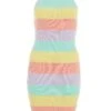 Multicoloured Stripe Bodycon Mini Dress
