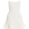 White Tie Back Skater Dress