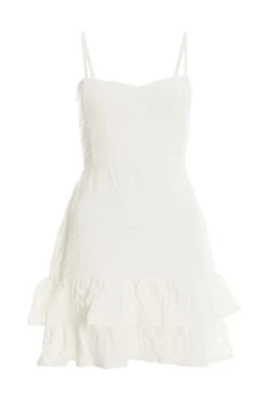 White Tie Back Skater Dress