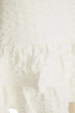 White Tie Back Skater Dress -Glamourista 00100038556 ZS