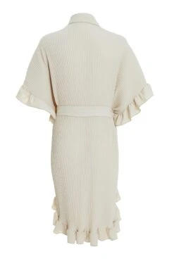 Stone Oversized Pleated Shirt Dress -Glamourista 00100038565 ZB