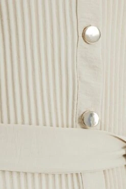 Stone Oversized Pleated Shirt Dress -Glamourista 00100038565 ZS