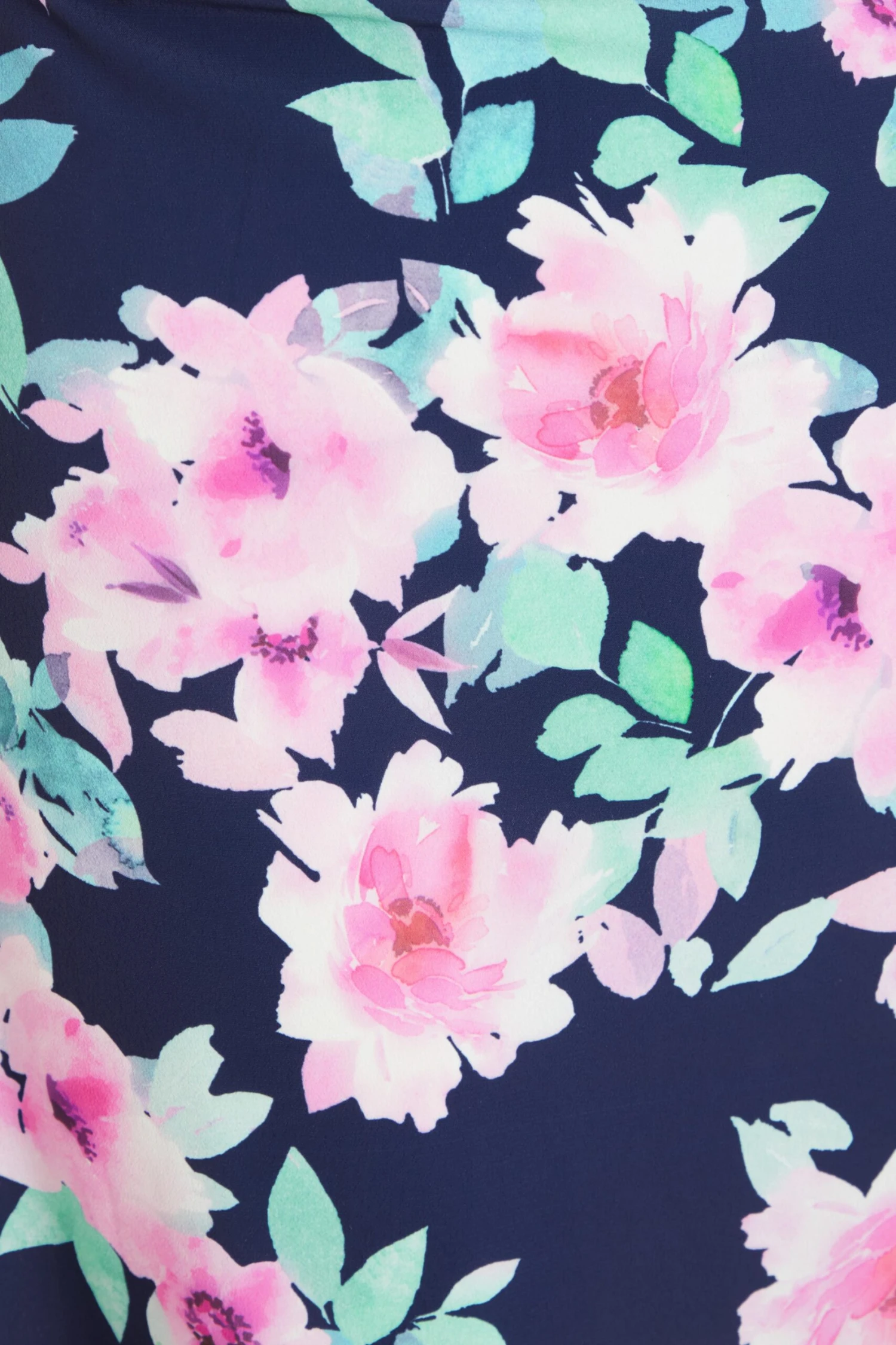 Navy Floral One Shoulder Maxi Dress 6 Navy Floral One Shoulder Maxi Dress - Image 6