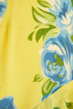 Petite Yellow Floral Midaxi Dress -Glamourista 00100038635 ZS