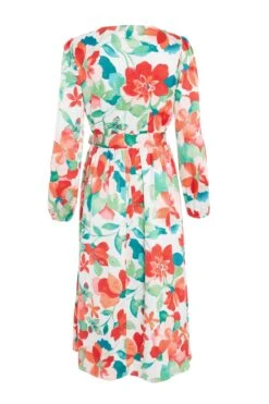 Multicoloured Tropical Midi Dress 10 Multicoloured Tropical Midi Dress -Glamourista 00100038637 ZB