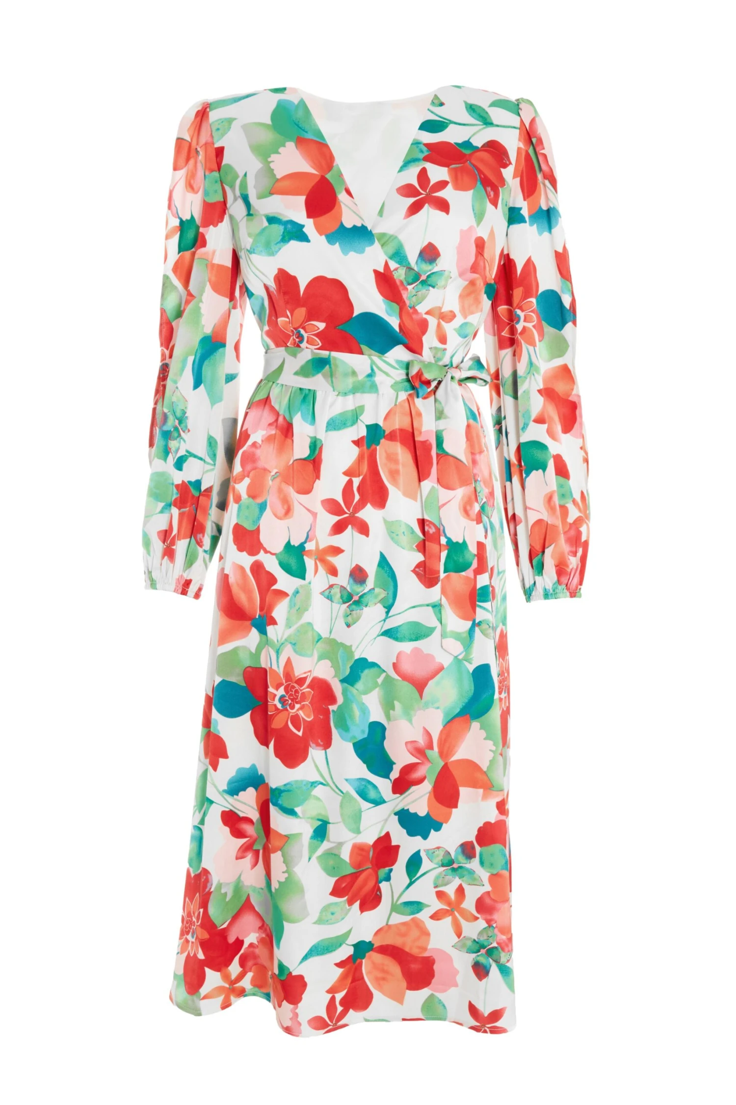 Multicoloured Tropical Midi Dress 1 Multicoloured Tropical Midi Dress