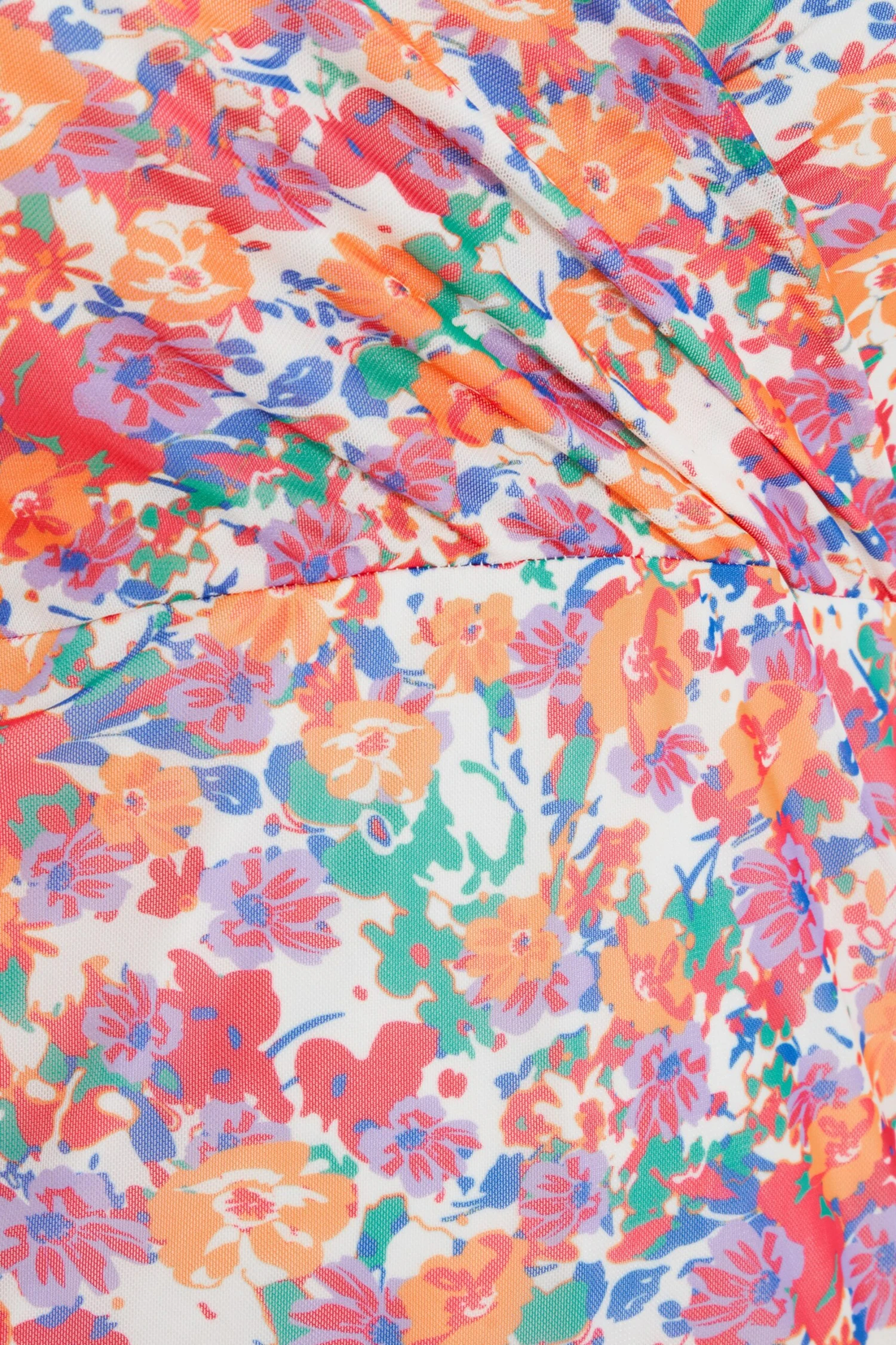 Curve Multicoloured Ditsy Print Mini Dress 6 Curve Multicoloured Ditsy Print Mini Dress - Image 6