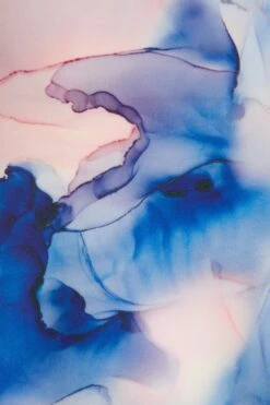 Blue Marble Print Dip Hem Dress 11 Blue Marble Print Dip Hem Dress -Glamourista 00100038684 ZS