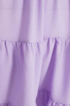 Lilac Puff Sleeve Skater Dress -Glamourista 00100038754 ZS