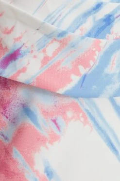 Blue Marble Print Slip Midi Dress -Glamourista 00100038762 ZS