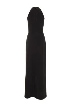 Black Cross Front Maxi Dress -Glamourista 00100038769 ZB