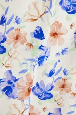 White Floral Tiered Maxi Dress -Glamourista 00100038783 ZS