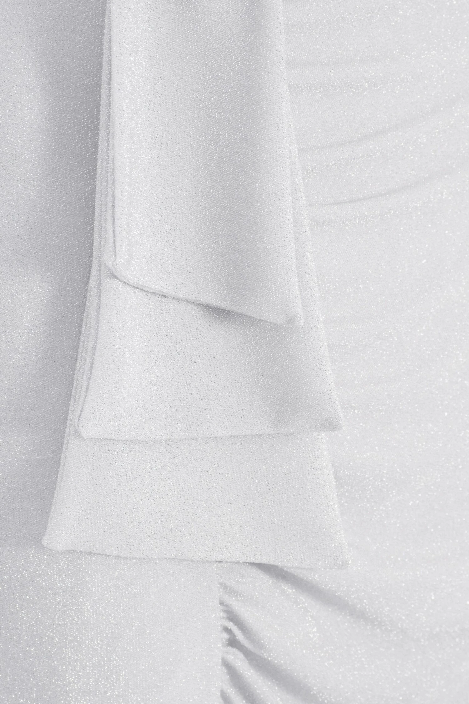 Silver Glitter Bardot Maxi Dress 6 Silver Glitter Bardot Maxi Dress - Image 6