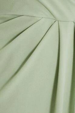 Curve Sage Wrap Midi Dress -Glamourista 00100038865 ZS