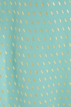 Curve Sage Chiffon Metallic Wrap Dress -Glamourista 00100038867 ZS