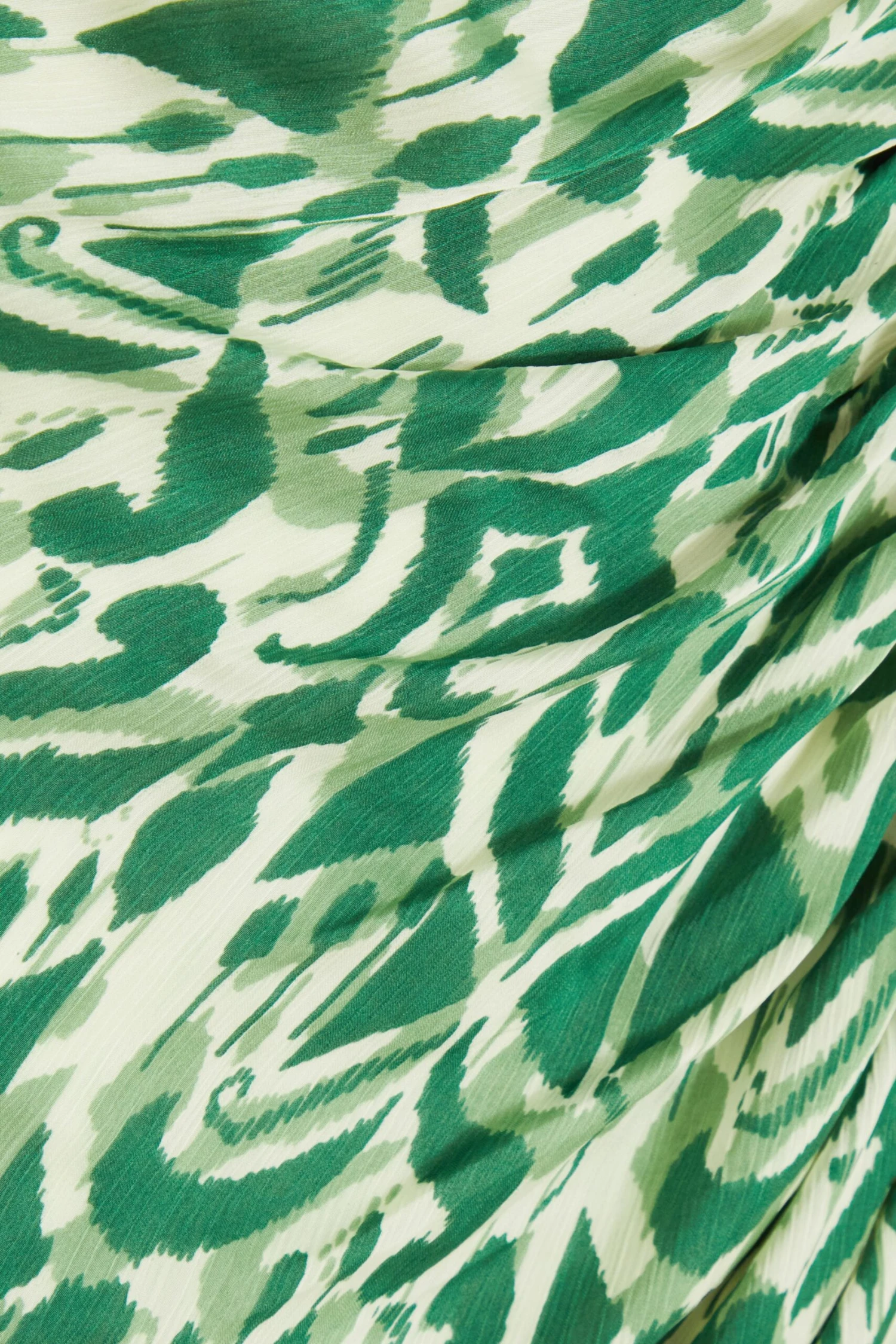 Green Aztec Print Ruched Midi Dress 6 Green Aztec Print Ruched Midi Dress - Image 6