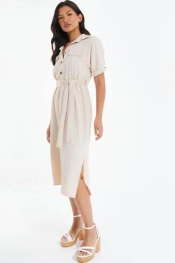 Stone Shirt Midi Dress -Glamourista 00100039124 XS