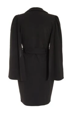Black Cape Sleeve Midi Dress -Glamourista 00100039352 ZB