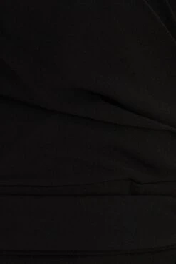 Black Wrap Tie Midi Dress -Glamourista 00100039355 ZS