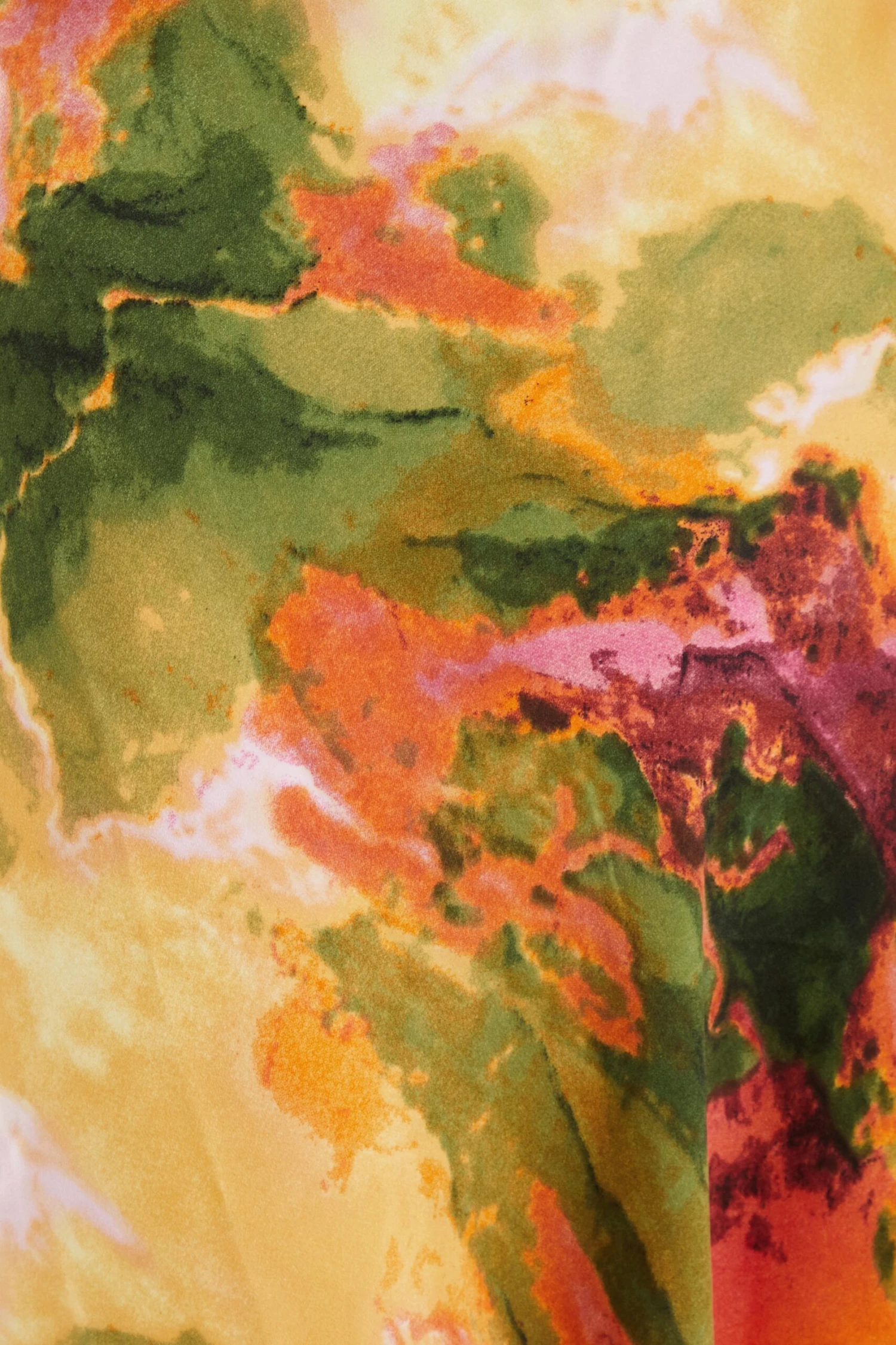 Multicoloured Satin Marble Print Midaxi Dress 6 Multicoloured Satin Marble Print Midaxi Dress - Image 6