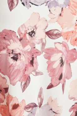 Pink Floral Frill Sleeve Maxi Dress -Glamourista 00100039502 ZS