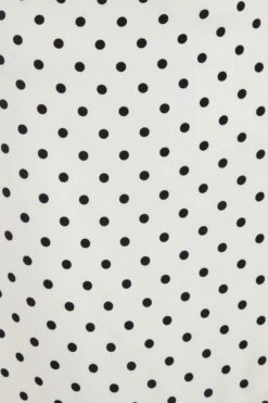 White Polka Dot Maxi Dress -Glamourista 00100039506 ZS