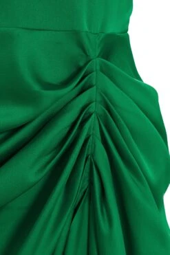Jade Green Ruched Corset Midi Dress -Glamourista 00100039507 ZS
