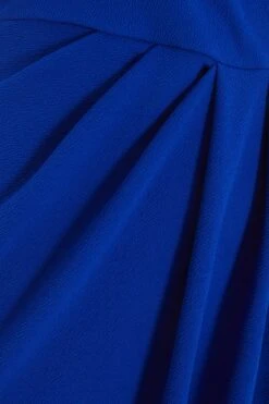Curve Royal Blue Wrap Midi Dress -Glamourista 00100039753 ZS